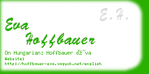 eva hoffbauer business card